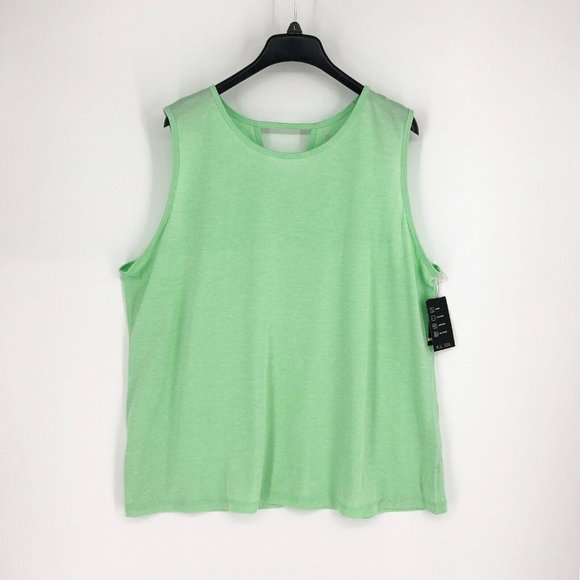 ID Ideology Womens Heathered Keyhole Back Sleeveless ActiveTank Top XS M L 2XL - Picture 2 of 8